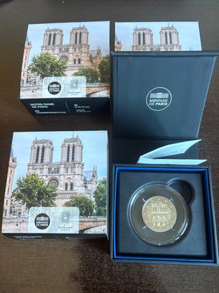 Moneda 2 euros Francia 2025 Notre Dame Proof