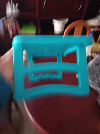 Mesa plegable azul nueva