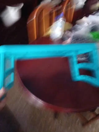 Mesa plegable azul nueva