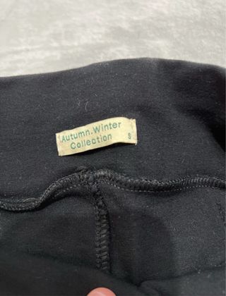 Pantalones Mallas Negro Cintura Ajustable