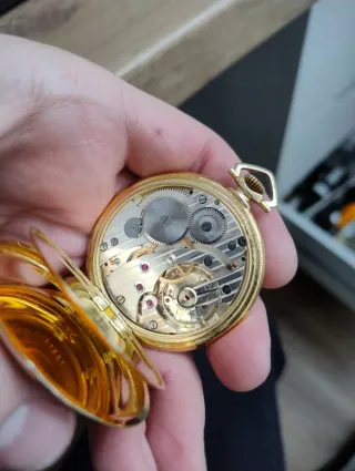 Reloj Bolsillo Courbet Chapado Oro