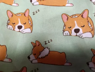 Cuffietta chirurgica donna con stampa corgi