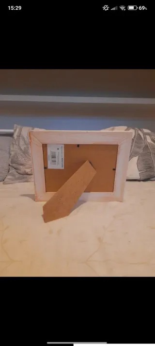 Marco de fotos horizontal de madera