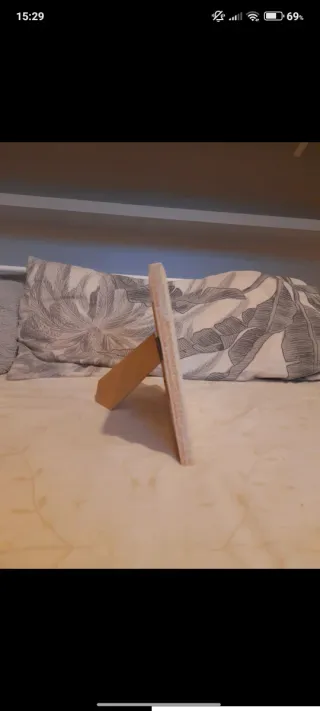 Marco de fotos horizontal de madera