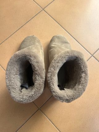 Botines pelo marrones/grises