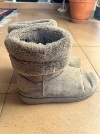 Botines pelo marrones/grises