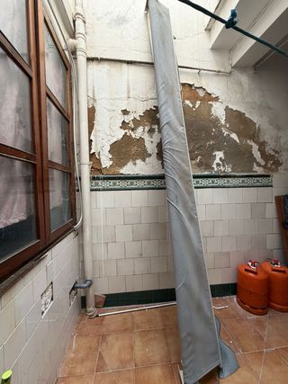 Toldo Terraza Verde y Blanco