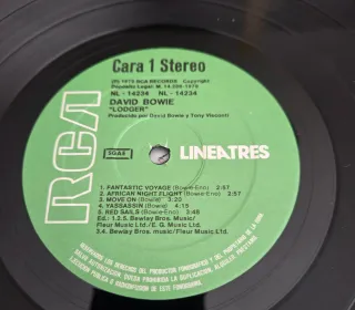 David Bowie: LP Lodger,Libro Biografia+3 CDs.Nuevo