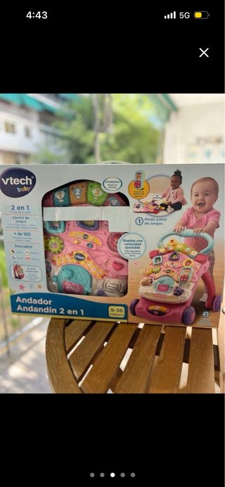 Andador Vtech 2 en 1 para bebé