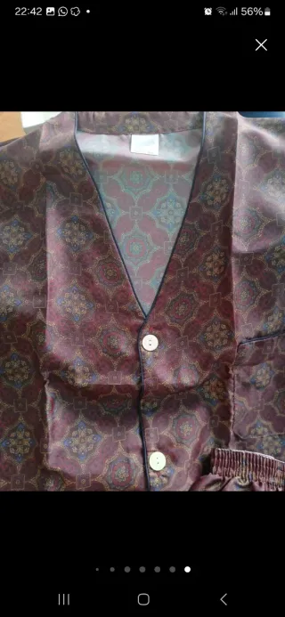 Pijama vintage hombre