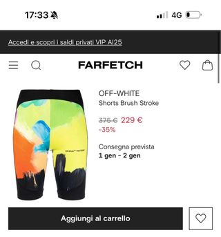 Pantaloncini Off-White Donna Multicolor