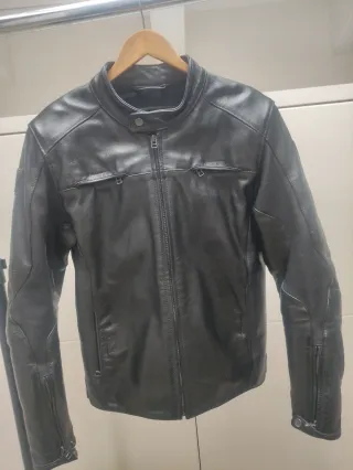 Chaqueta Dainese Piel Negra
