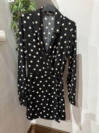 Mono lunares Stradivarius negro y blanco