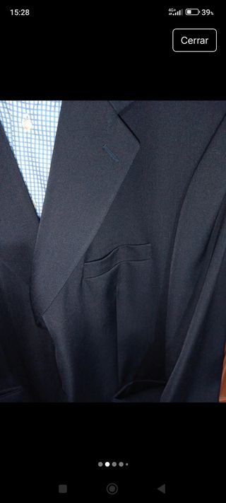 Americana Sastre Caballero Negra y Azul