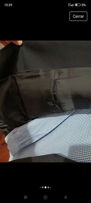 Americana Sastre Caballero Negra y Azul