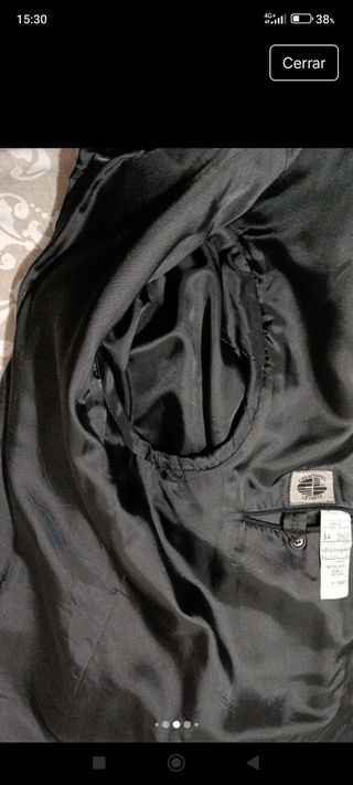 Americana Sastre Caballero Negra y Azul