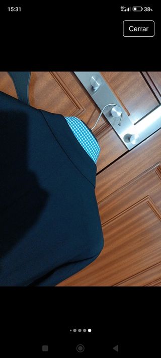 Americana Sastre Caballero Negra y Azul