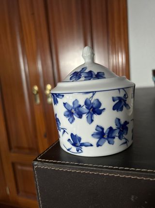 Azucarero Vista Alegre Flores Azules