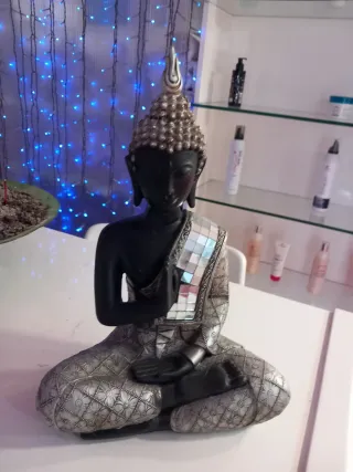 Figura Buda Sentado Decorativa