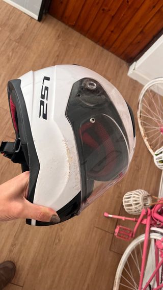 Casco de moto LS2 blanco