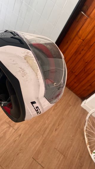 Casco de moto LS2 blanco