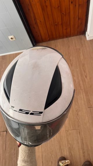 Casco de moto LS2 blanco