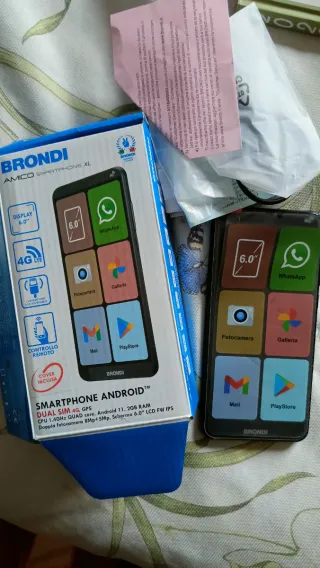 Brondi Amico Smartphone XL Nero 8GB