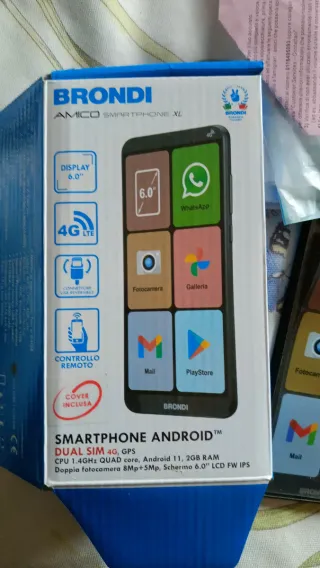 Brondi Amico Smartphone XL Nero 8GB