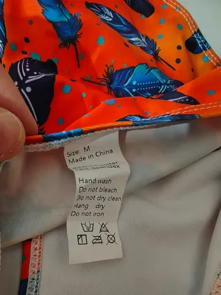 Costume da bagno donna fantasia piume