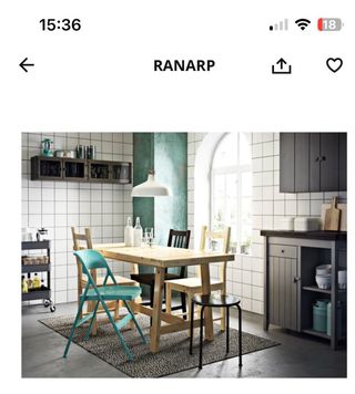 Lámpara de techo IKEA Ranarp blanca 38cm