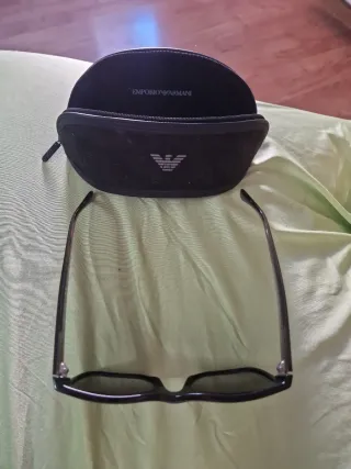 Emporio Armani originales Gafas de sol negras y gr