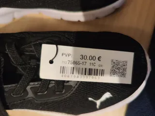 Zapatillas Puma Niños Negro/Blanco