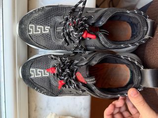 Scarpe Versace Chain Reaction Nere