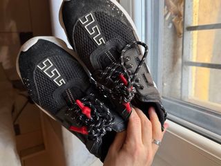 Scarpe Versace Chain Reaction Nere