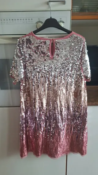 Vestito paillettes bambina tg 14