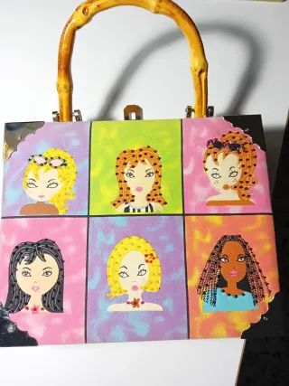 Clutch rigida donna con stampa