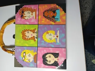 Clutch rigida donna con stampa