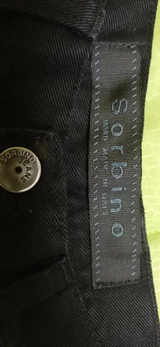 Jeans eleganti sorbino nero