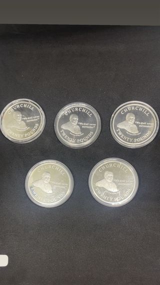 Moneda Plata Pura 1 Onza Churchill