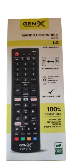 LG tv mando control remoto