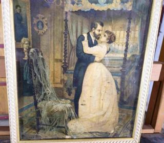 SAUVAGE ANTIGUA CROMO LITOGRAFIA NOCHE BODAS