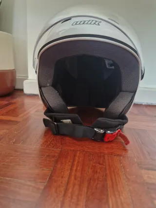 Capacete Unik Branco com Viseira