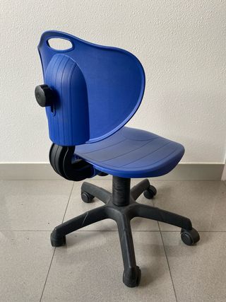 Silla infantil para escritorio azul