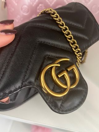 Borsetta Gucci Marmont Nera Oro