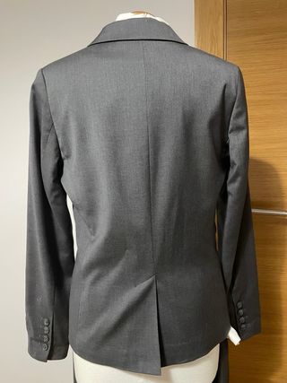 Traje pantalón gris antracita