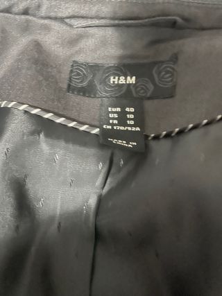 Traje pantalón gris antracita