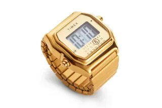 Orologio Anello Timex x MM6 Oro