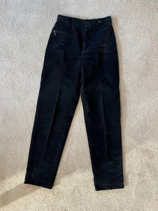 Pantalones Burberry Negro Vintage