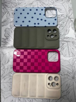 Lote 4 fundas iPhone 15 Pro Max