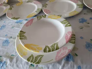 Servizio Piatti Ceramica Tre C 6 Pezzi